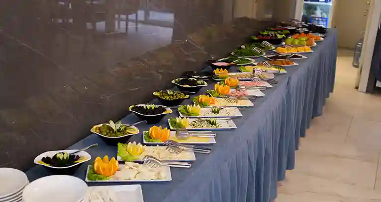 Riva Hotel open buffet breakfast